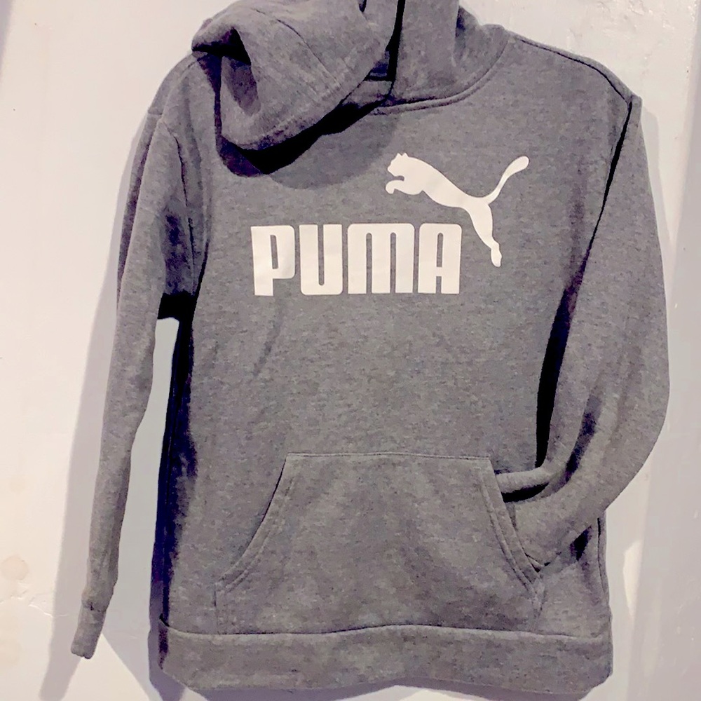 Puma track pants and hooded sweatshirt